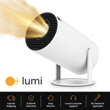 LUMI™ Smart Projector | Portable HD Home Cinema